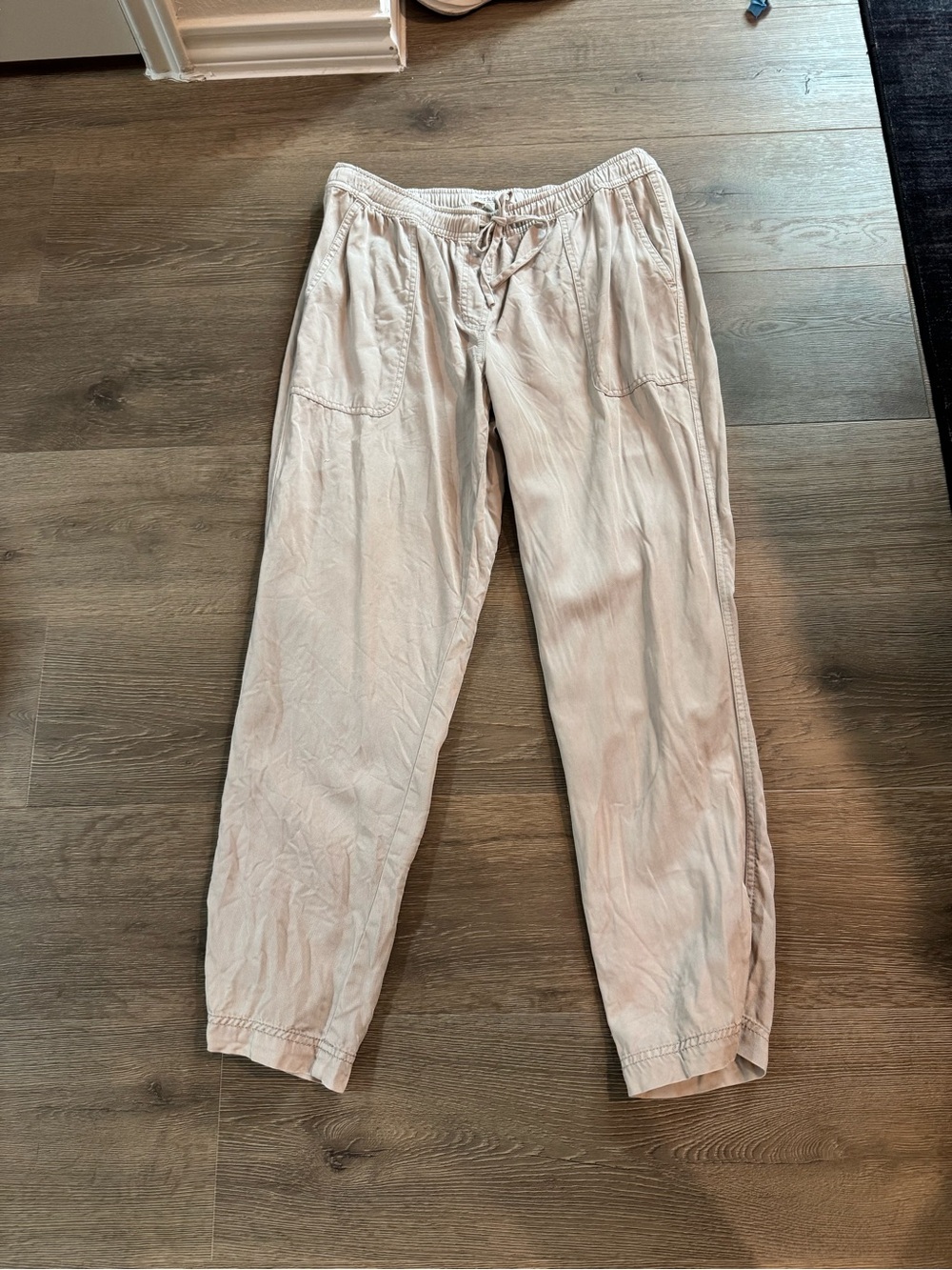 Workshop Republic Clothing women's Drawstring Pants in Light Beige